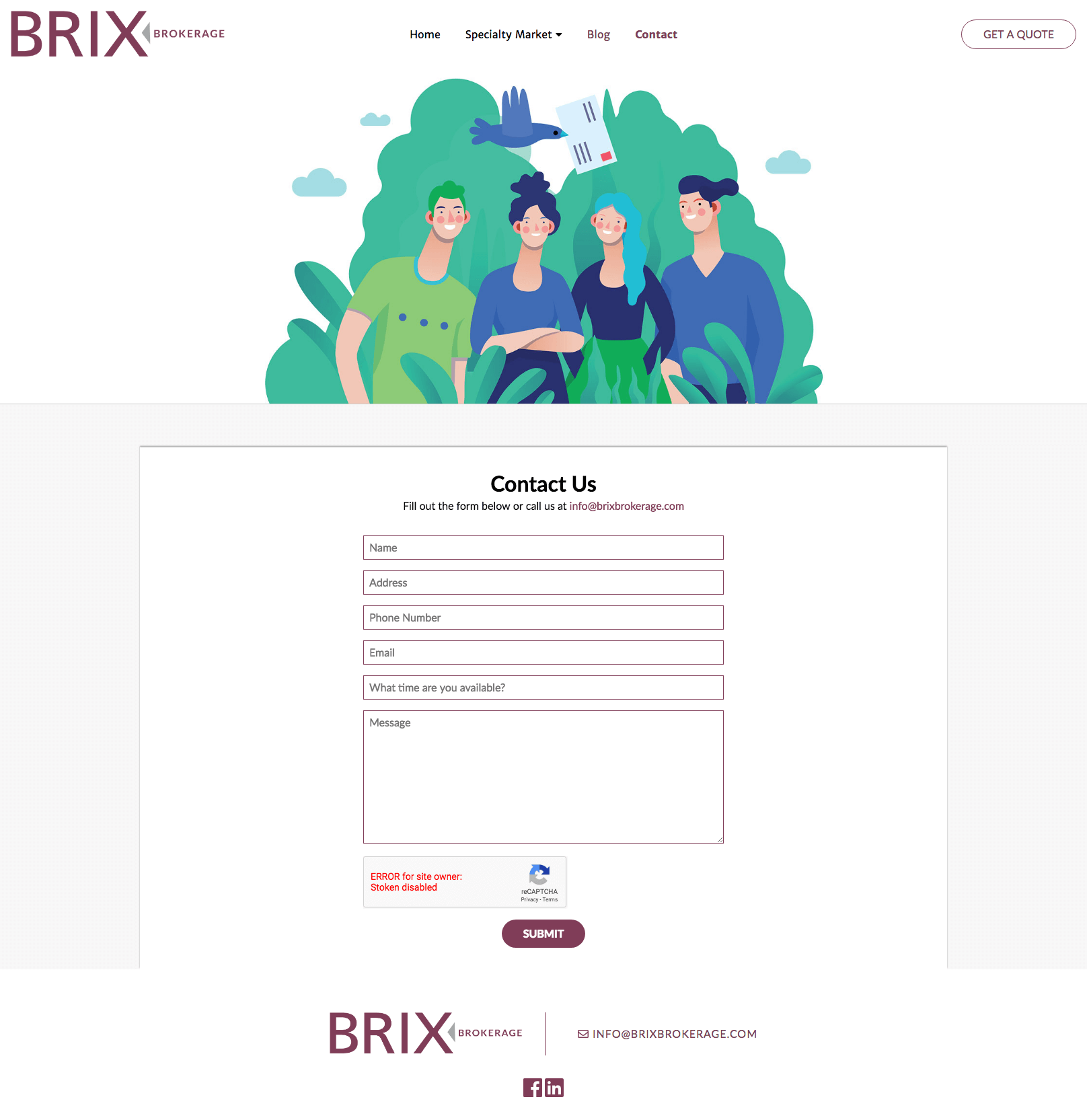 BRIX Brokerage – Contact