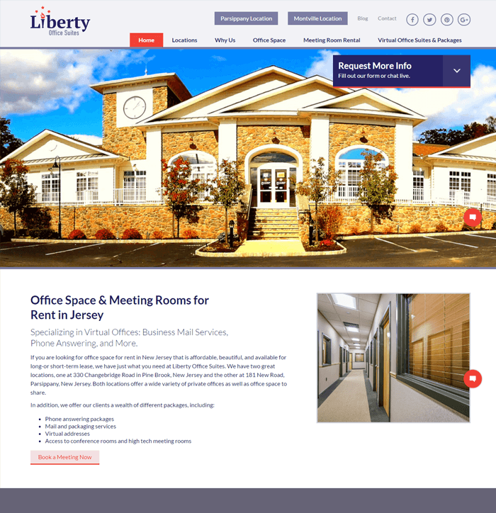 Liberty Office Suites – Homepage
