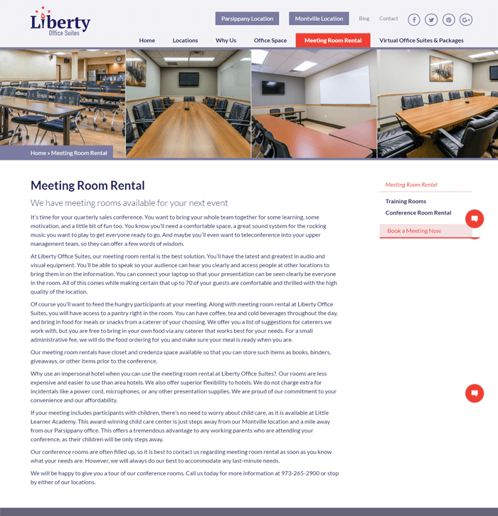 Liberty Office Suites – Meeting Room