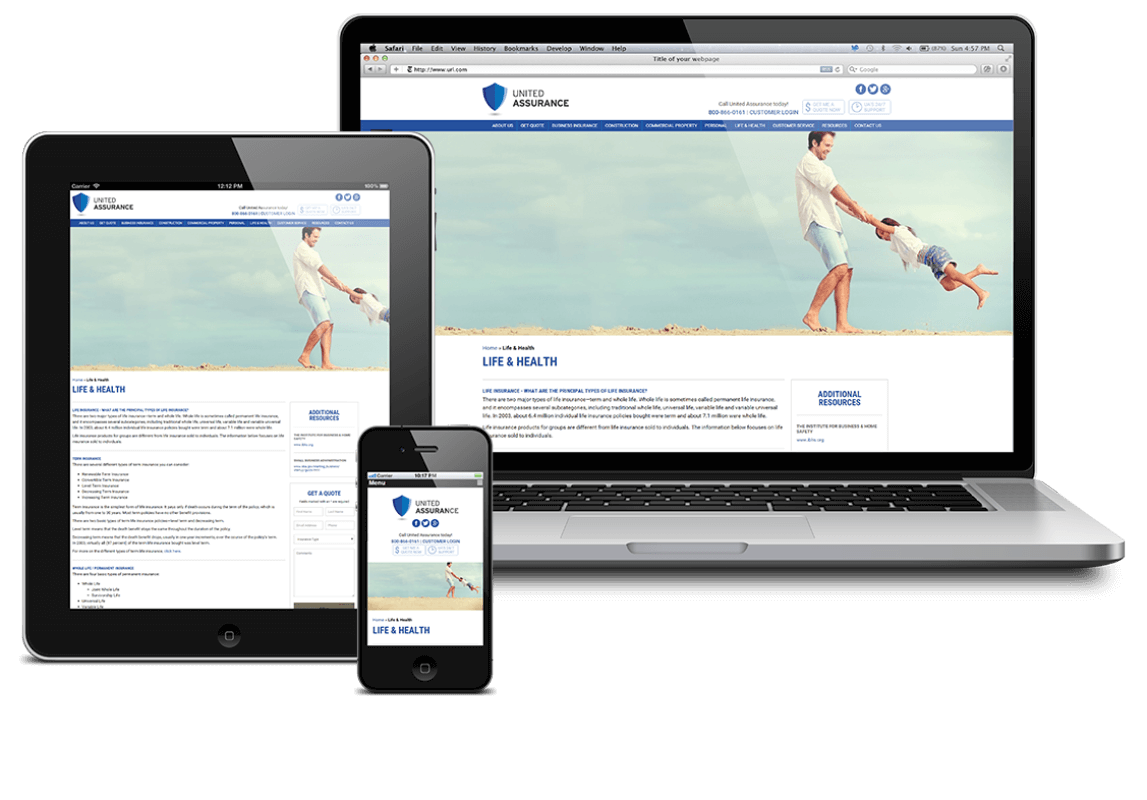 United Assurance – Responsive View