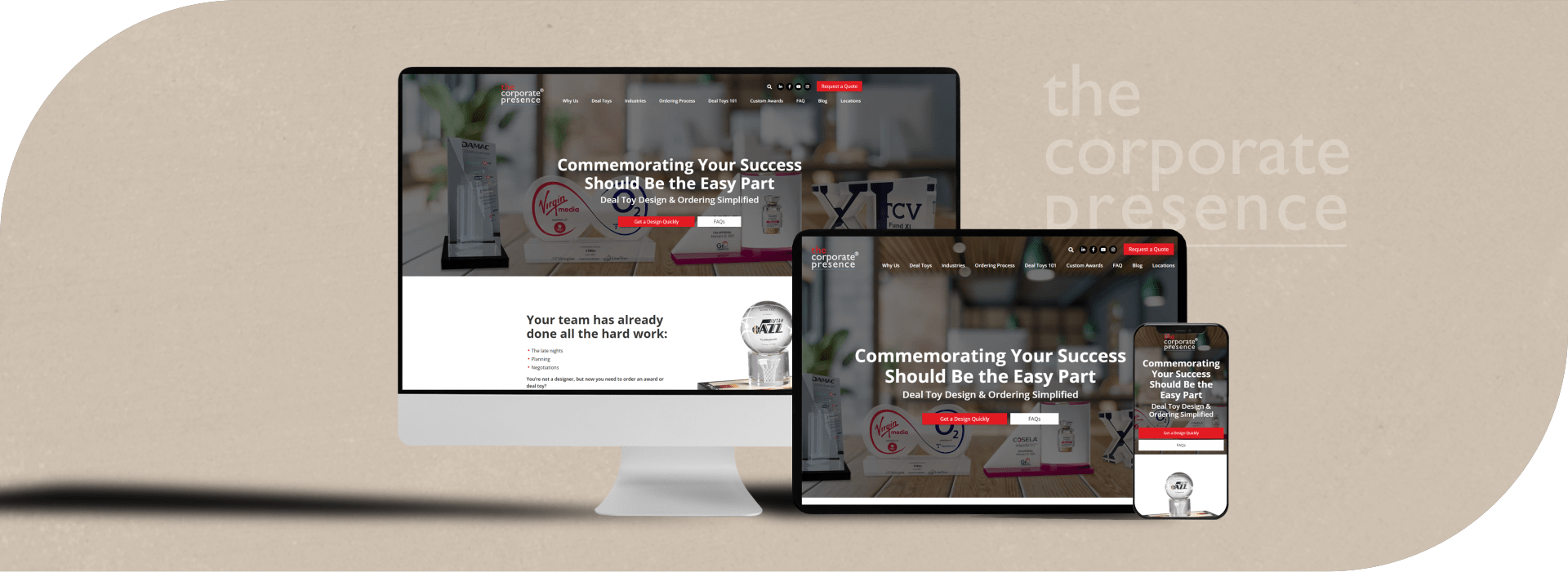 The Corporate Presence - Responsive View