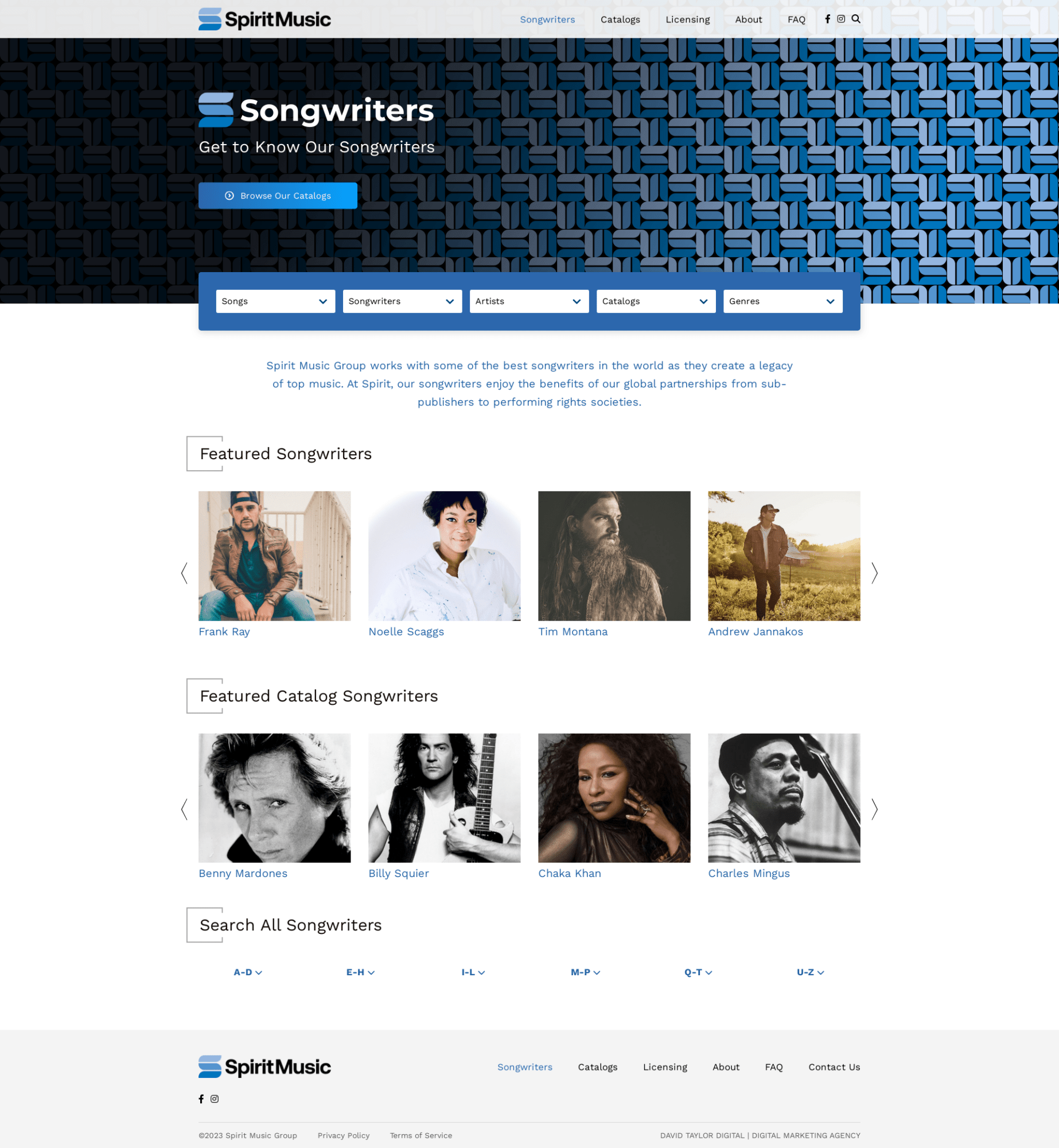 Spirit Music Group - Songwriters View