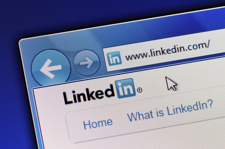 "Muenster, Germany - May 23, 2011: Linkedin homepage is displayed in web browser on a computer screen. Linkedin.com is a business-oriented social networking site."