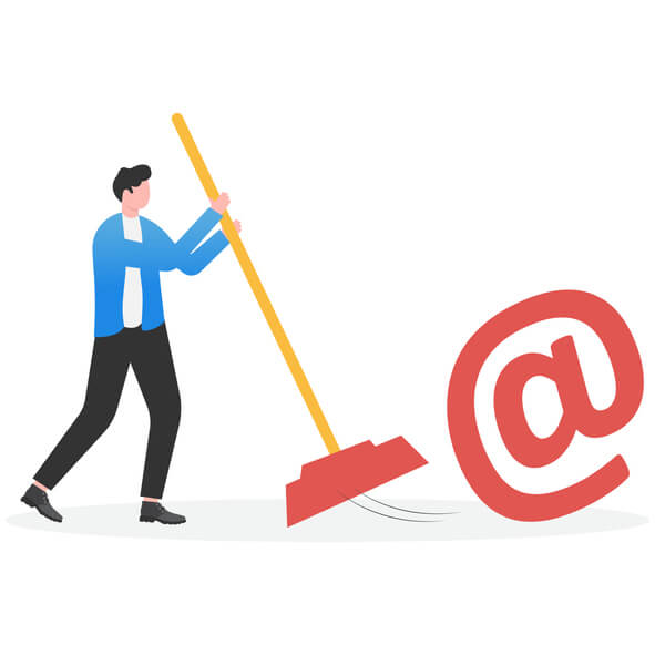 Email marketing concept. business management, business activities